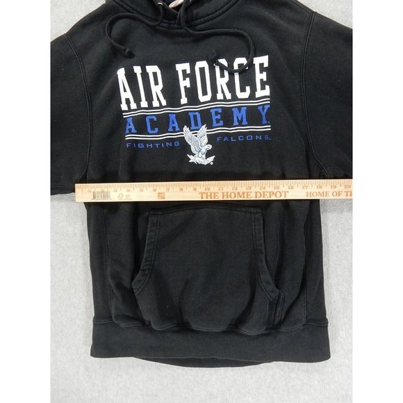 Air Force‎ Falcons PRO WEAVE Vintage Hoodie Sweatshirt (Men's Medium) Black - Picture 6 of 10